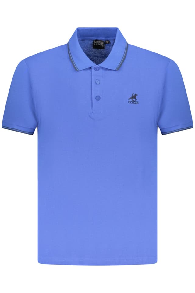 Мъжка тениска с къс ръкав US GRAND POLO, синя