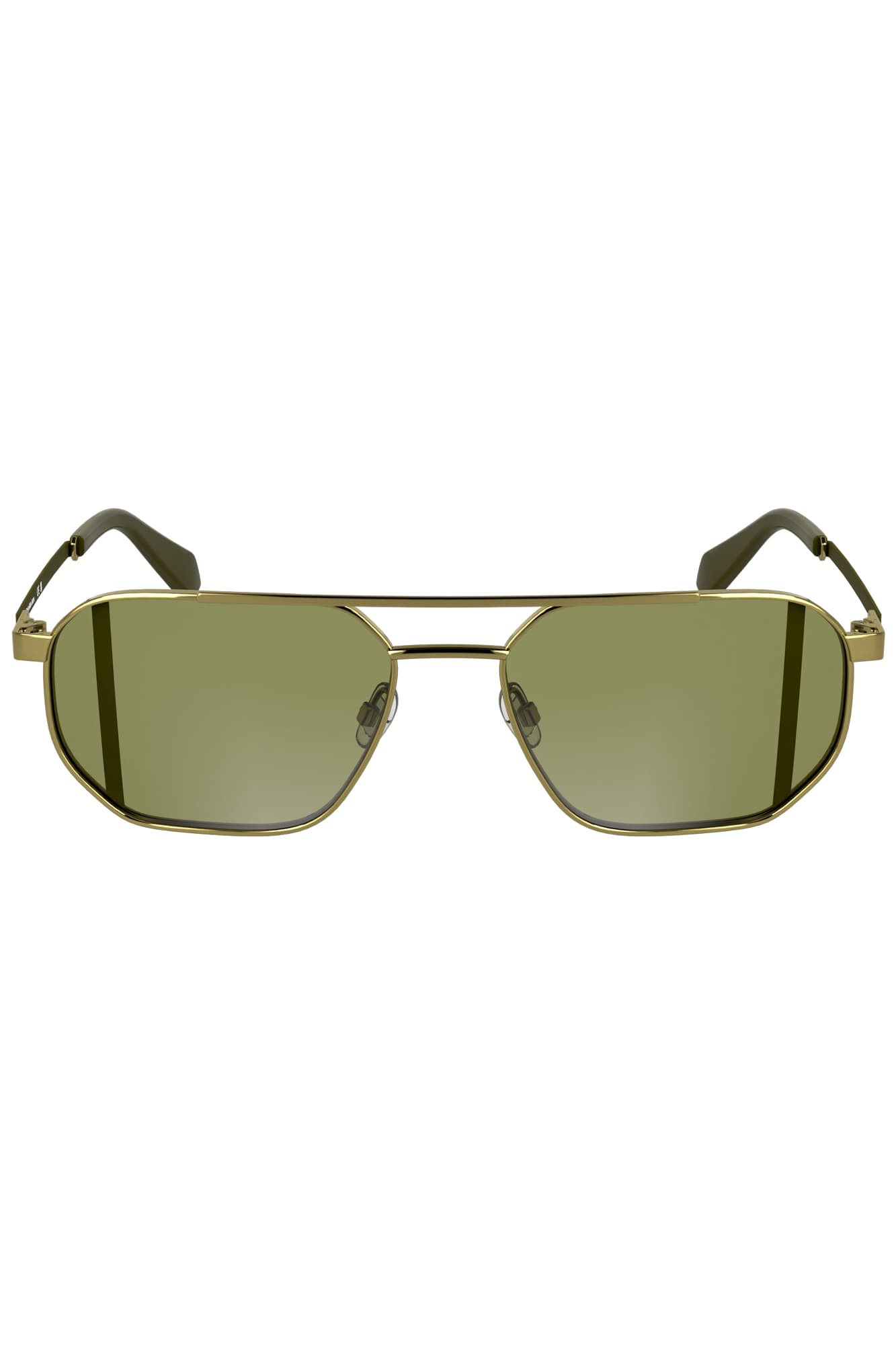 Мъжки слънчеви очила CALVIN KLEIN, златисти - CALVIN KLEIN