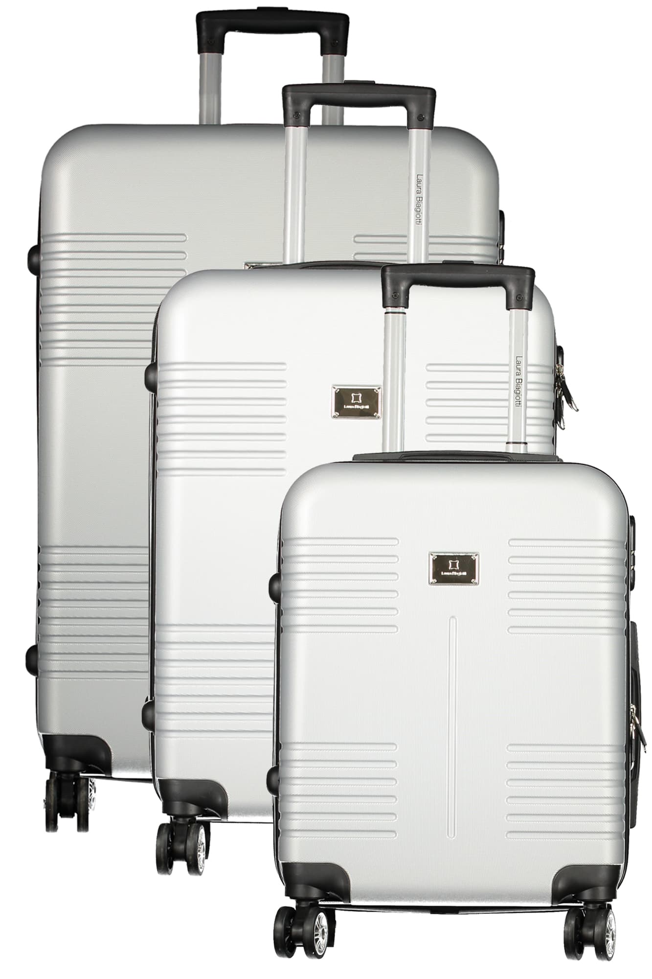 LAURA BIAGIOTTI ГОЛЯМА ДАМСКА КОЛИЧКА СРЕБЪРНА - LAURA BIAGIOTTI