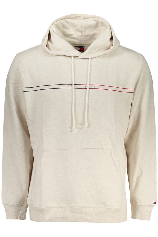 Мъжки суитшърт TOMMY HILFIGER без цип, бежов