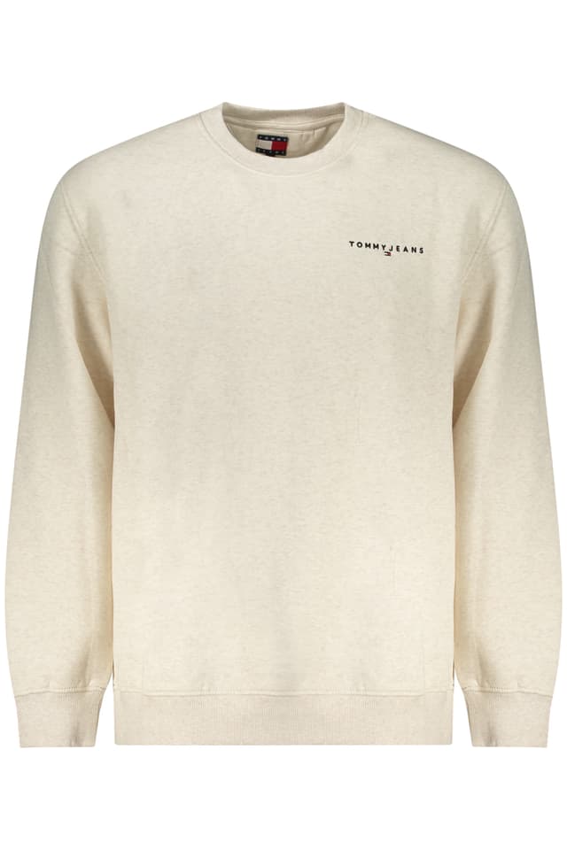Мъжки суитшърт TOMMY HILFIGER без цип, бежов