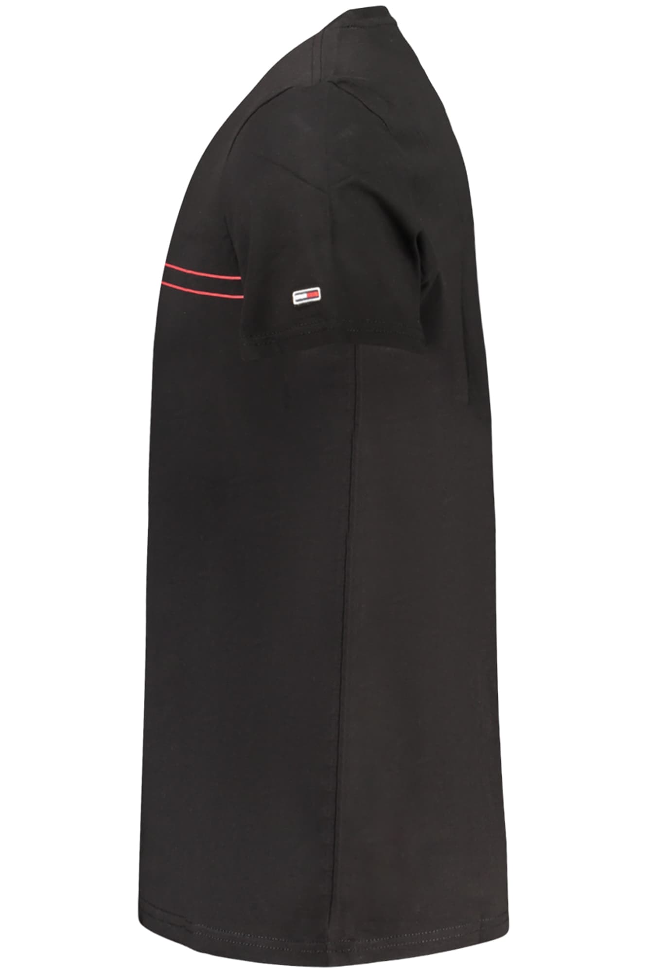 Мъжка тениска с къс ръкав TOMMY HILFIGER, черна - TOMMY HILFIGER