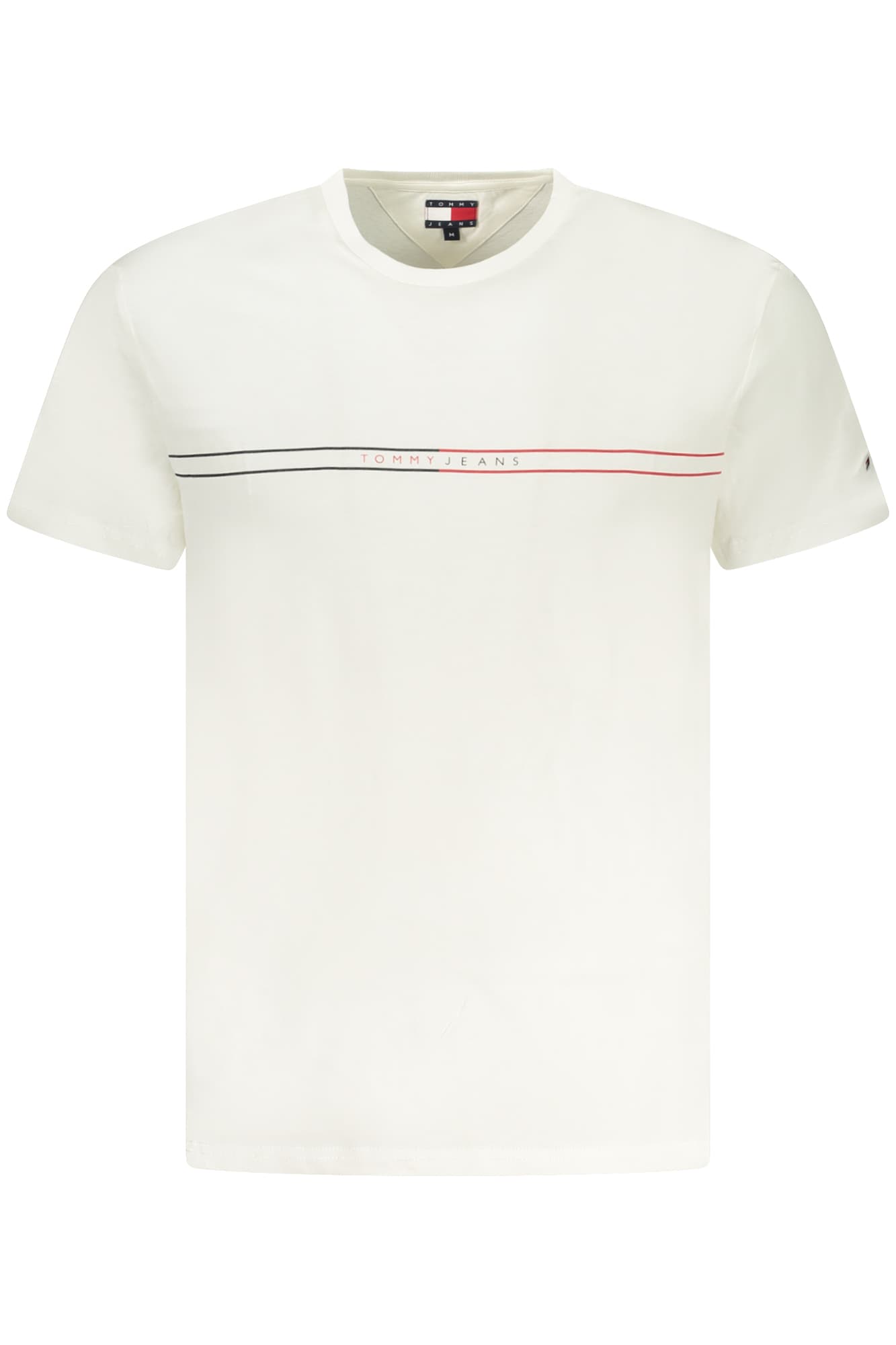 Мъжка тениска с къс ръкав TOMMY HILFIGER, бяла - TOMMY HILFIGER