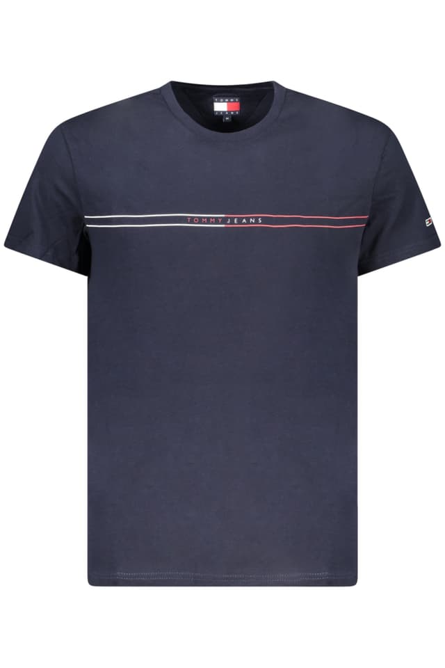 МЪЖКА ТЕНИСКА С КЪС РЪКАВ TOMMY HILFIGER, СИНЯ