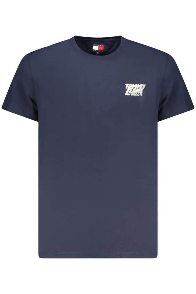 МЪЖКА ТЕНИСКА С КЪС РЪКАВ TOMMY HILFIGER, СИНЯ