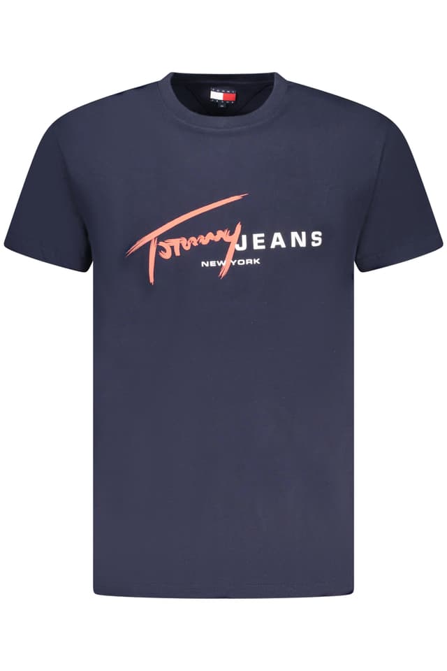 МЪЖКА ТЕНИСКА С КЪС РЪКАВ TOMMY HILFIGER, СИНЯ