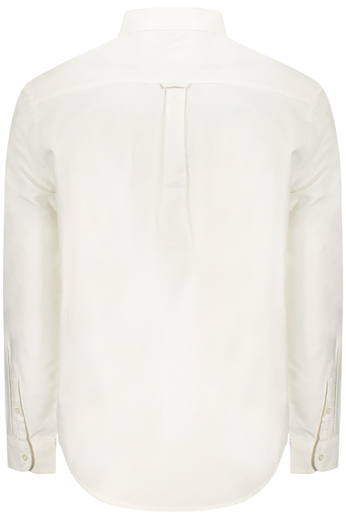 Мъжка риза с дълъг ръкав TOMMY HILFIGER, бяла - TOMMY HILFIGER