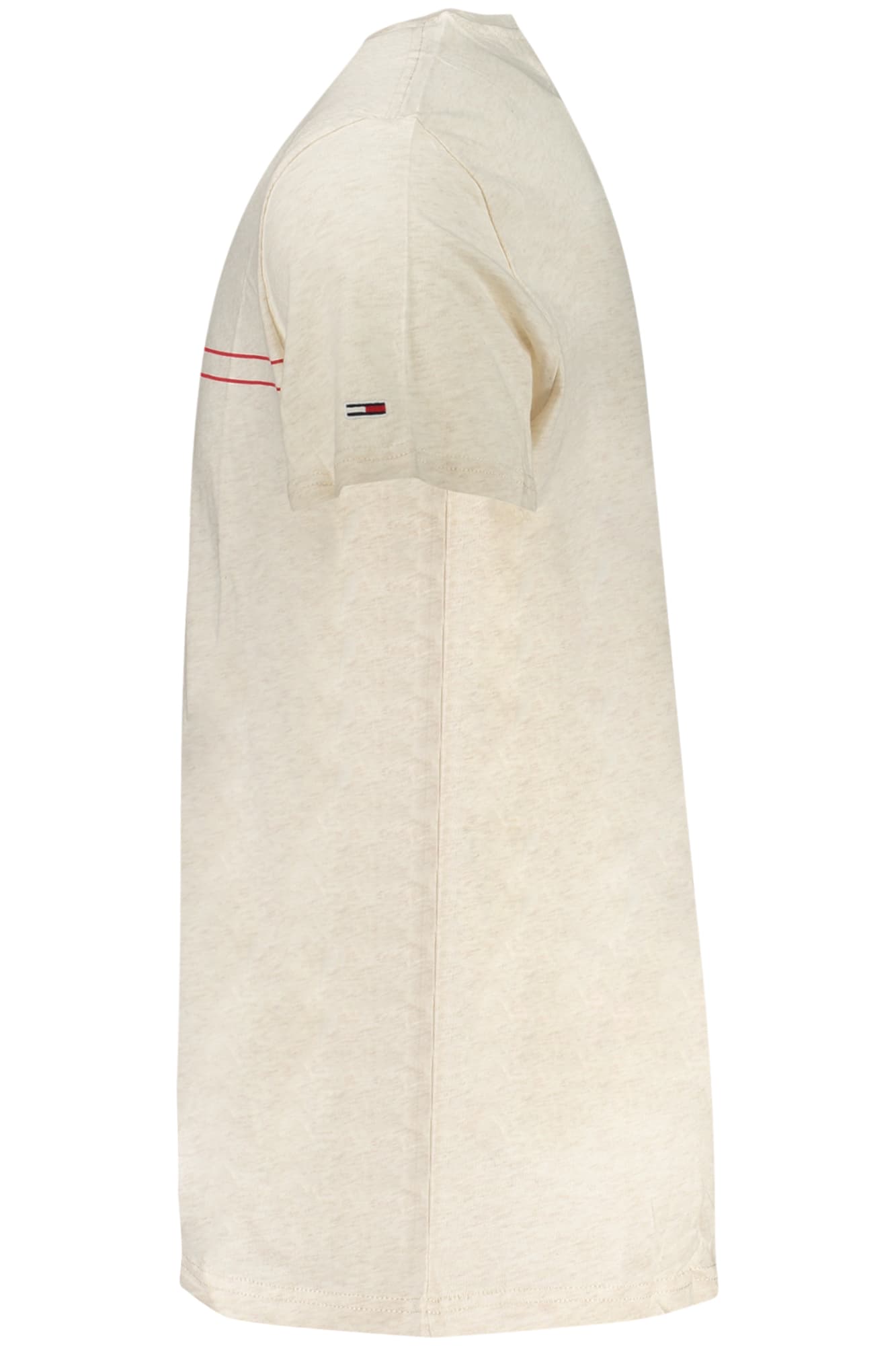 Мъжка тениска с къс ръкав TOMMY HILFIGER, бежова - TOMMY HILFIGER