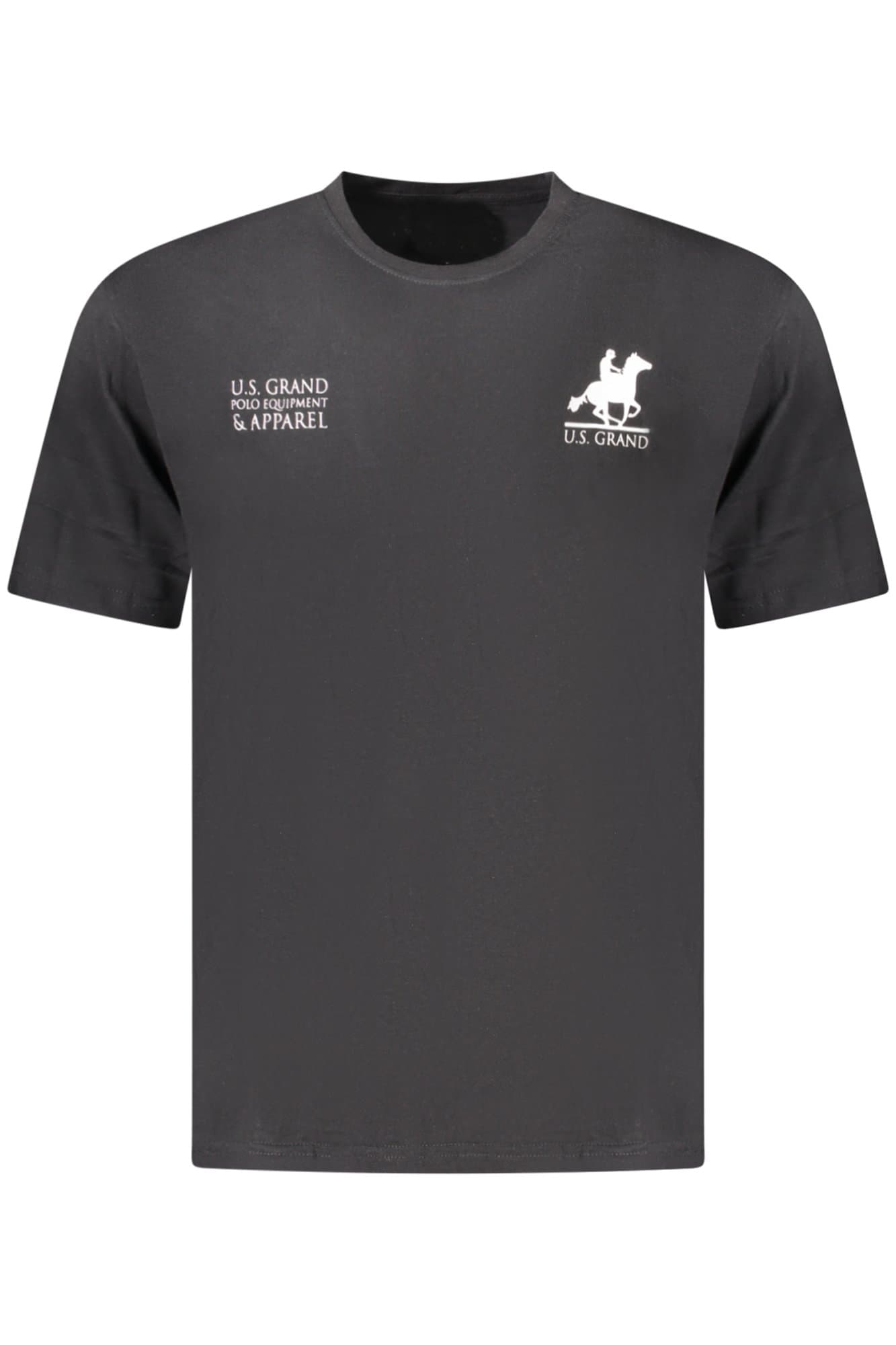 Мъжка черна тениска с къс ръкав US GRAND - U.S. GRAND