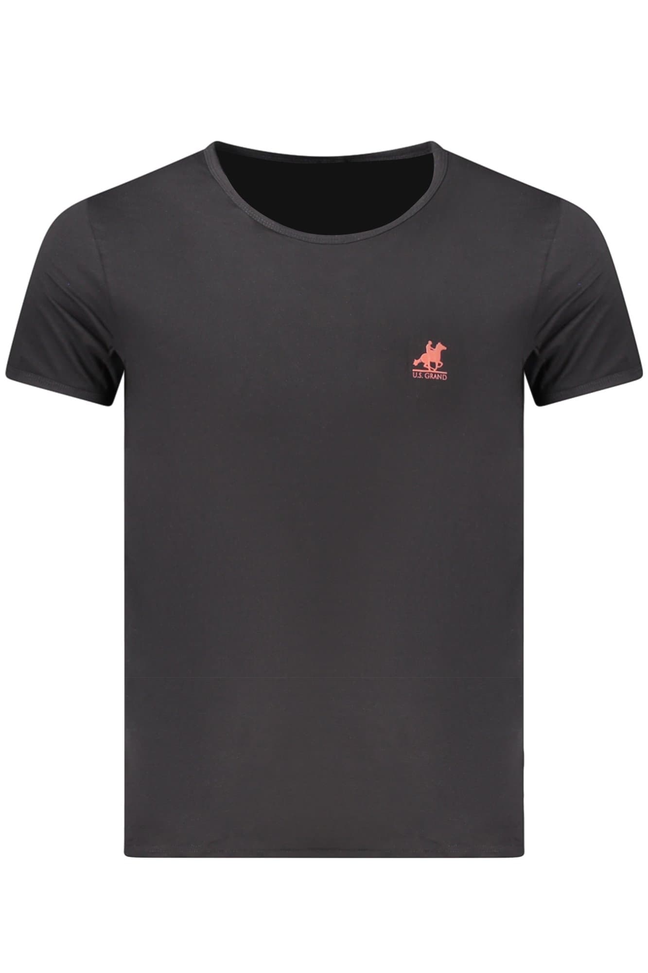 Мъжка черна тениска с къс ръкав US GRAND - U.S. GRAND