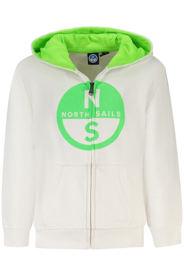 ДЕТСКИ СУИТШЪР С ЦИП NORTH SAILS, БЯЛ