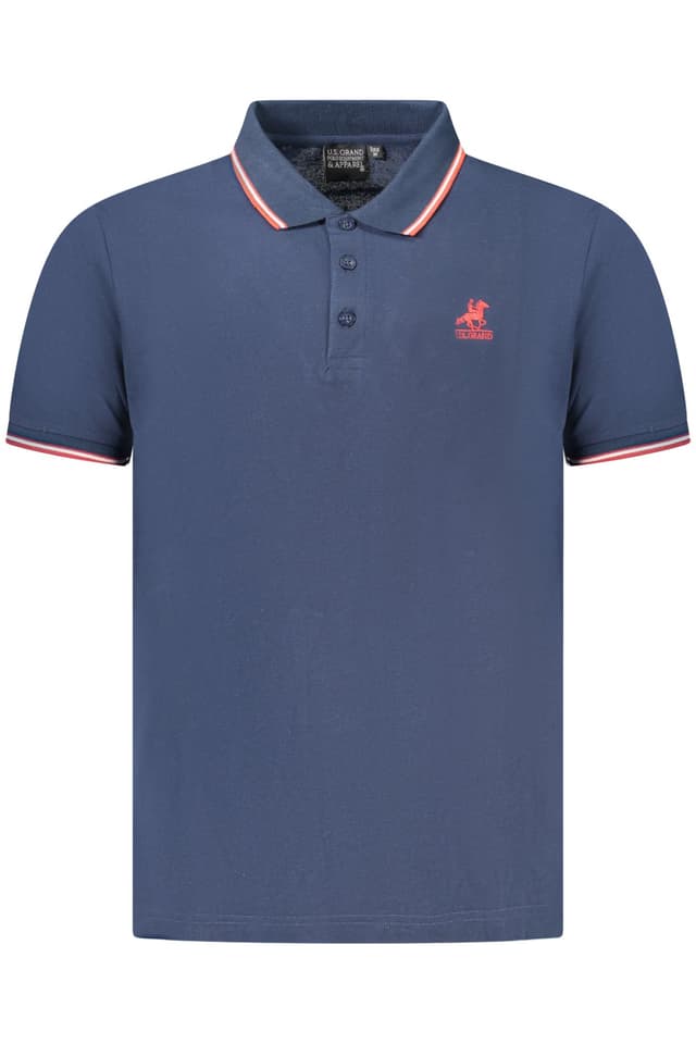 Мъжка тениска с къс ръкав US GRAND POLO, синя