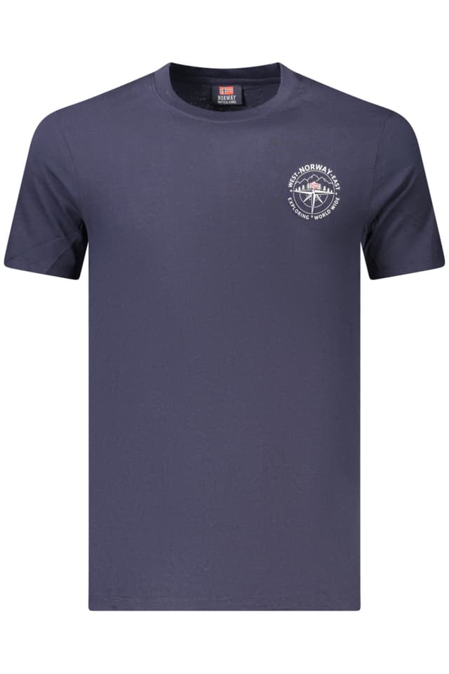 НОРВЕГИЯ 1963 МЪЖКА ТЕНИСКА С КЪС РЪКАВ, СИНЯ