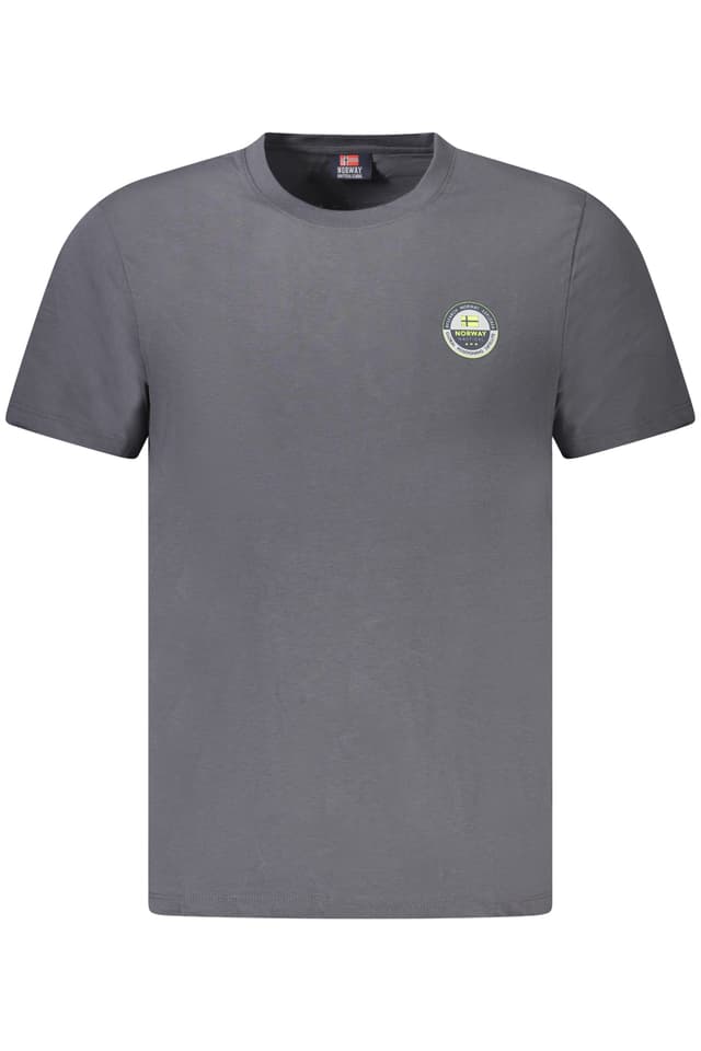 НОРВЕГИЯ 1963 МЪЖКА ТЕНИСКА С КЪС РЪКАВ, СИВА
