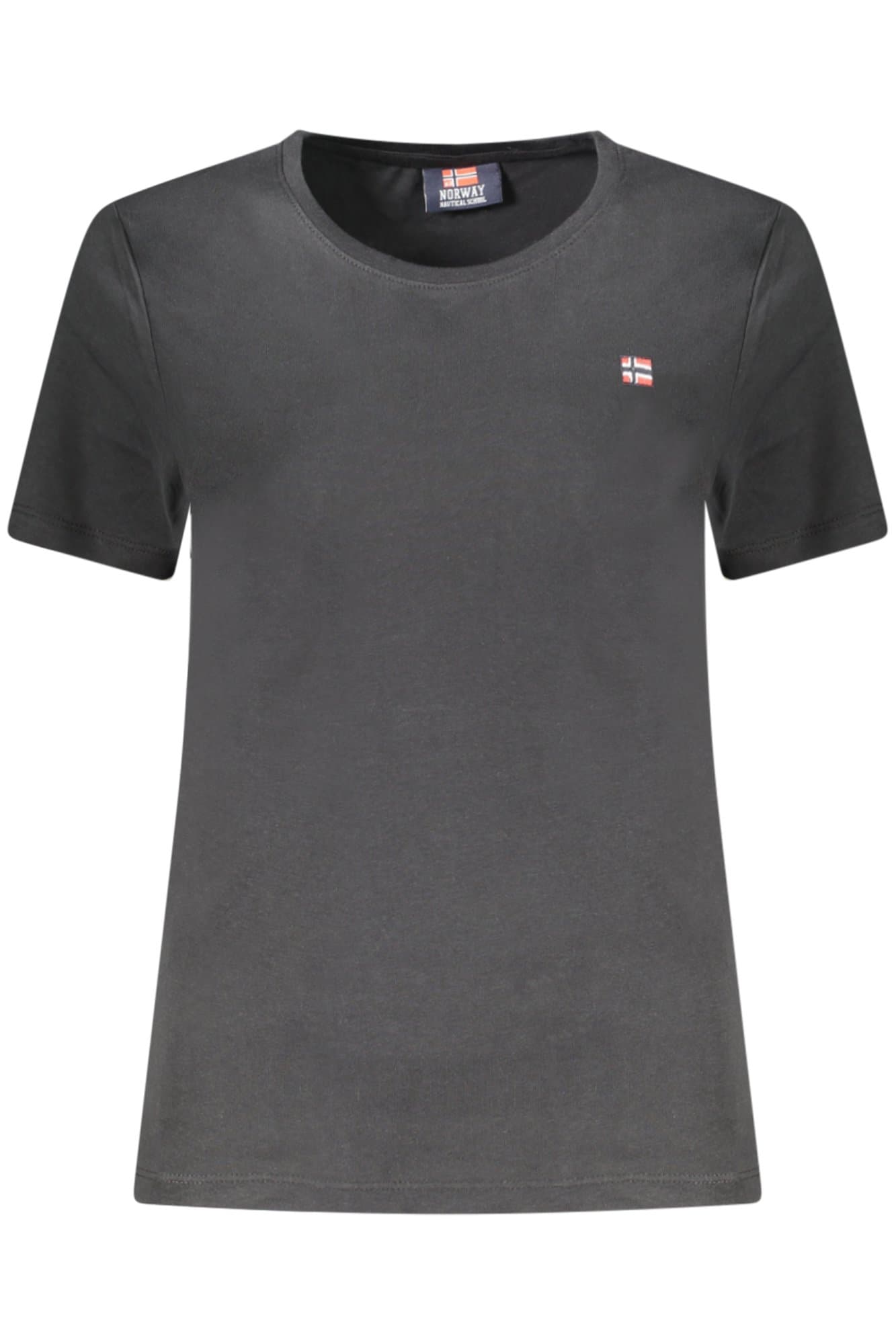 НОРВЕГИЯ 1963 ДАМСКА ТЕНИСКА С КЪС РЪКАВ, ЧЕРНА - NORWAY 1963