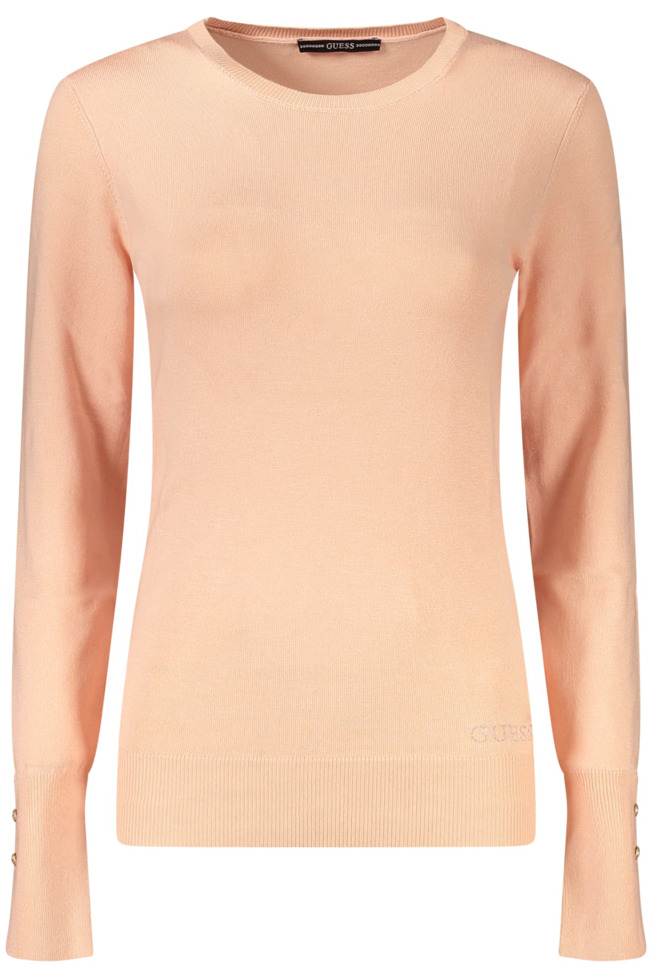 Дамски розов пуловер GUESS JEANS - GUESS JEANS