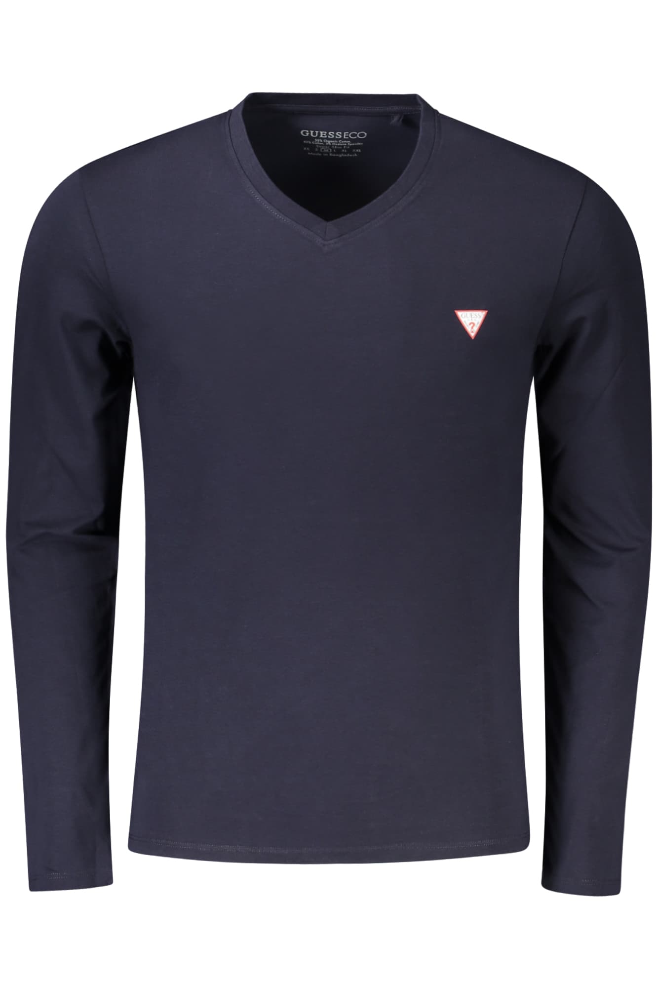 Мъжка тениска с дълъг ръкав GUESS JEANS, синя - GUESS JEANS