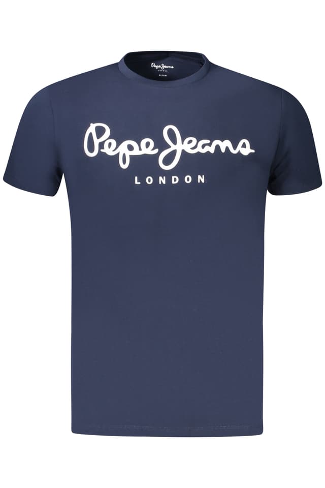 МЪЖКА ТЕНИСКА С КЪС РЪКАВ PEPE JEANS, СИНЯ