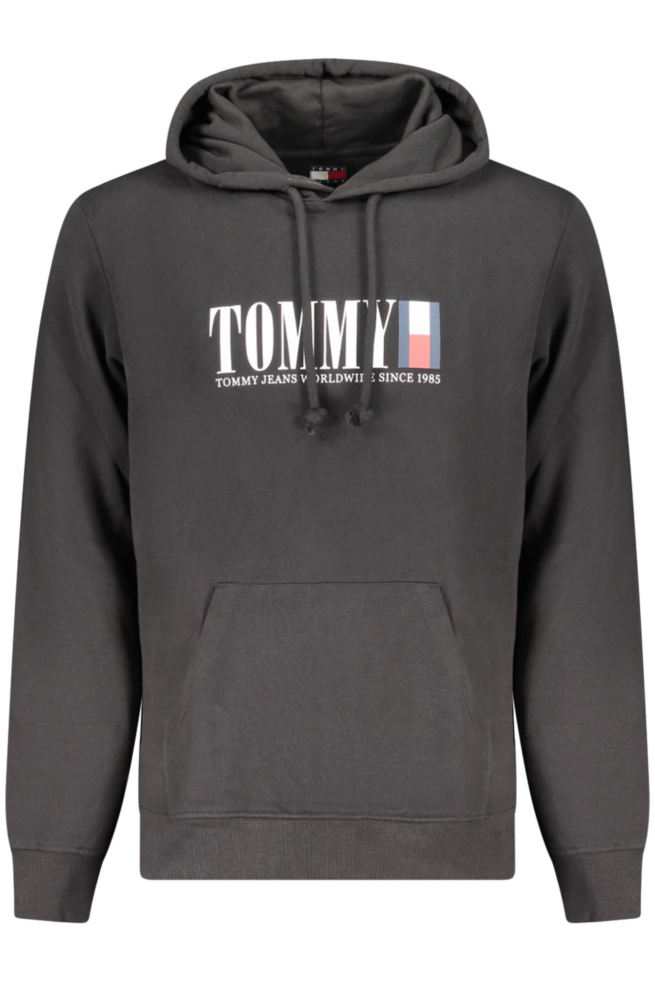 Мъжки черен суитшърт с цип TOMMY HILFIGER - TOMMY HILFIGER