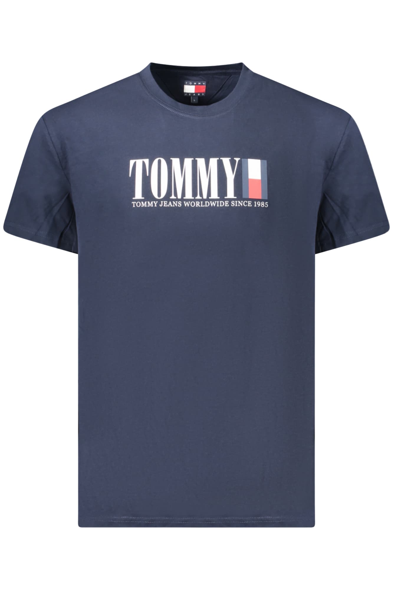 МЪЖКА ТЕНИСКА С КЪС РЪКАВ TOMMY HILFIGER, СИНЯ - TOMMY HILFIGER