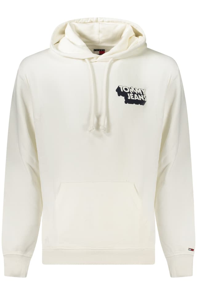 Мъжки суитшърт с цип TOMMY HILFIGER, бял