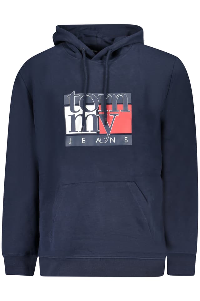 Мъжки суитшърт с цип TOMMY HILFIGER в син цвят