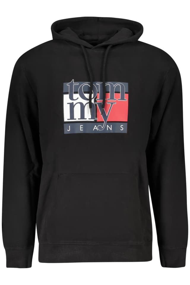 Мъжки черен суитшърт с цип TOMMY HILFIGER