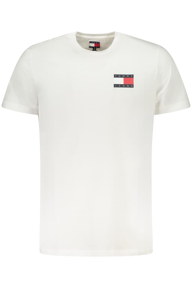 МЪЖКА ТЕНИСКА С КЪС РЪКАВ TOMMY HILFIGER, БЯЛА