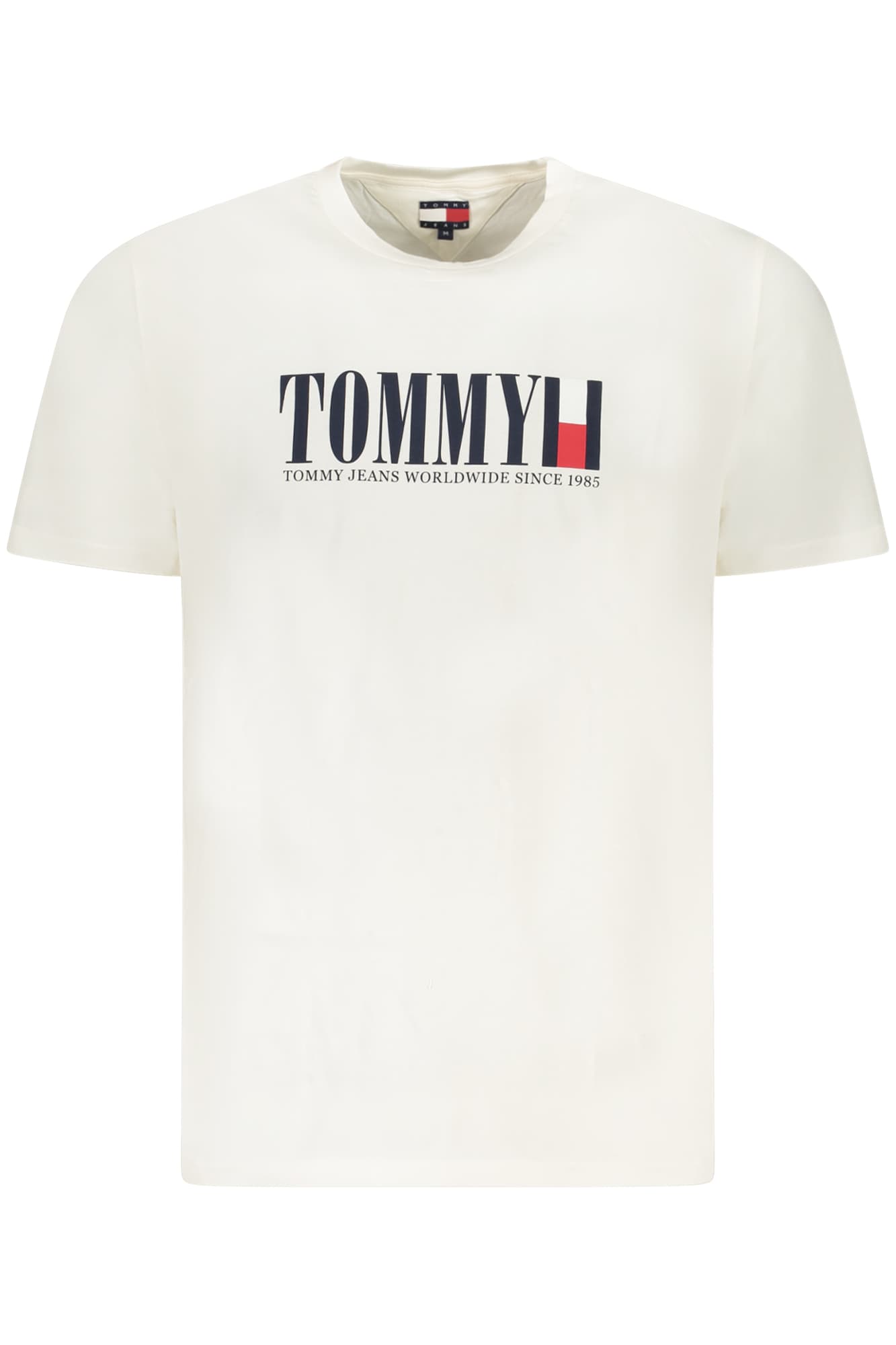 МЪЖКА ТЕНИСКА С КЪС РЪКАВ TOMMY HILFIGER, БЯЛА - TOMMY HILFIGER