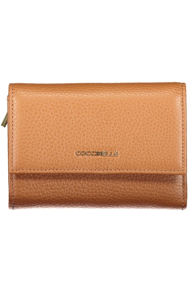 ДАМСКИ КАФЯВ ПОРТФЕЙЛ COCCINELLE
