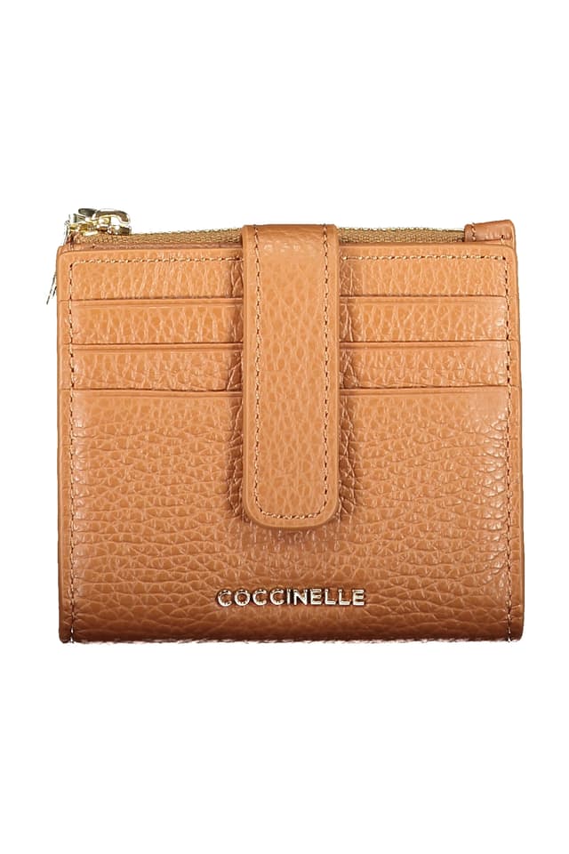 ДАМСКИ КАФЯВ ПОРТФЕЙЛ COCCINELLE