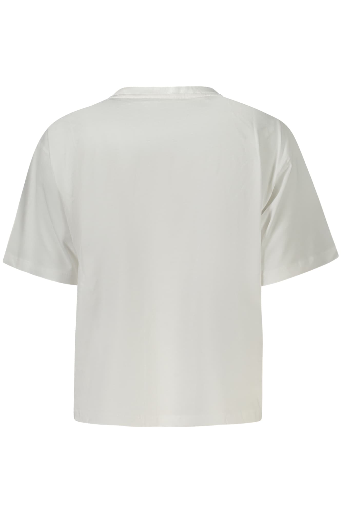 Дамска тениска с къс ръкав GUESS JEANS, бяла - GUESS JEANS