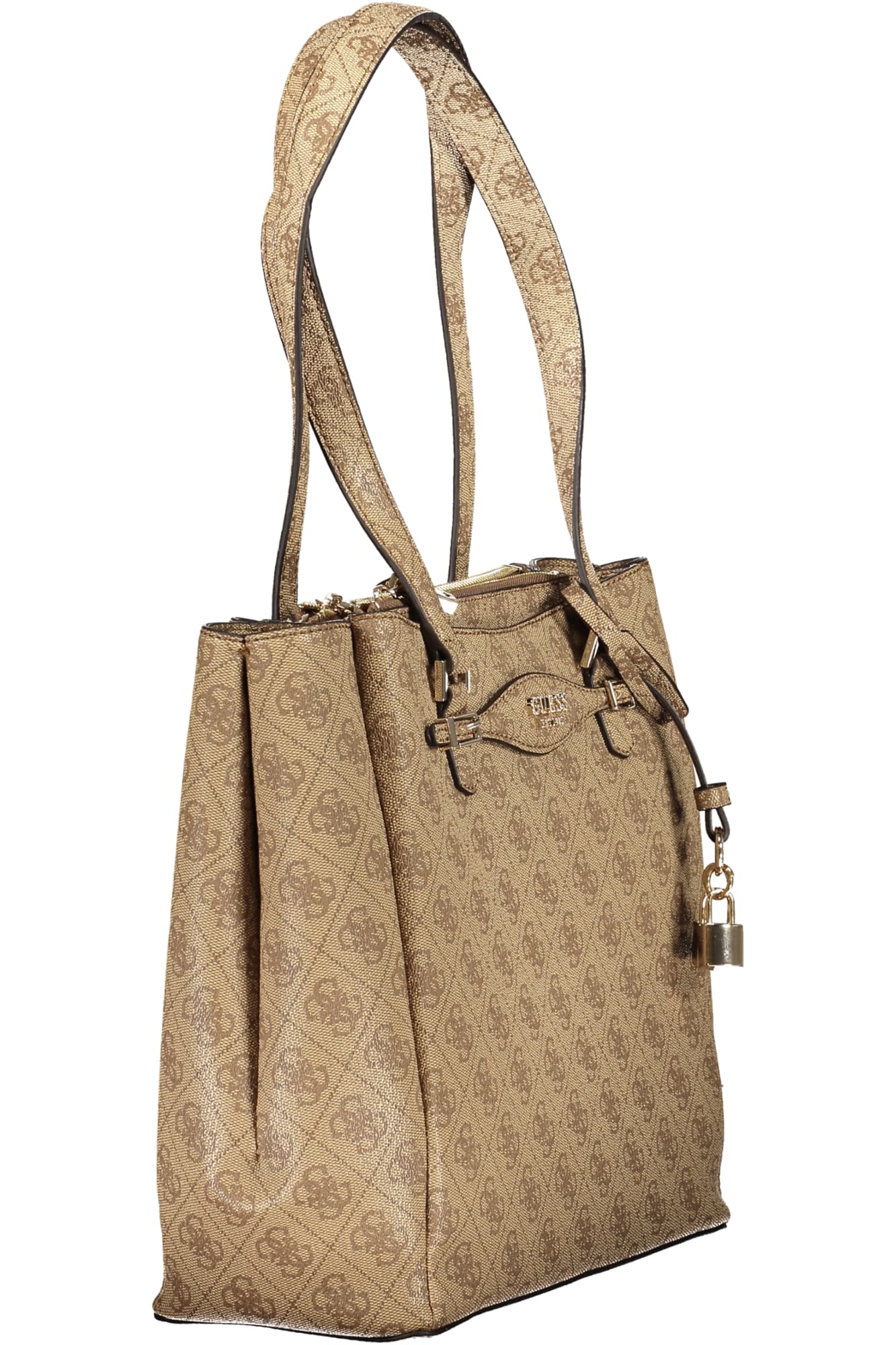 Дамска бежова чанта GUESS JEANS - GUESS JEANS