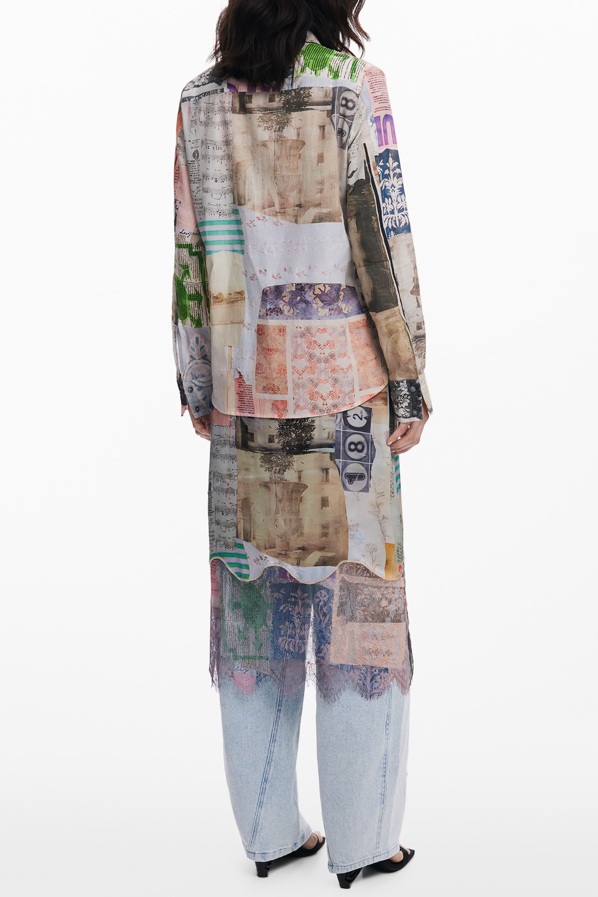 DESIGUAL ДАМСКА РИЗА С ДЪЛЪГ РЪКАВ, БЕЖОВА - DESIGUAL