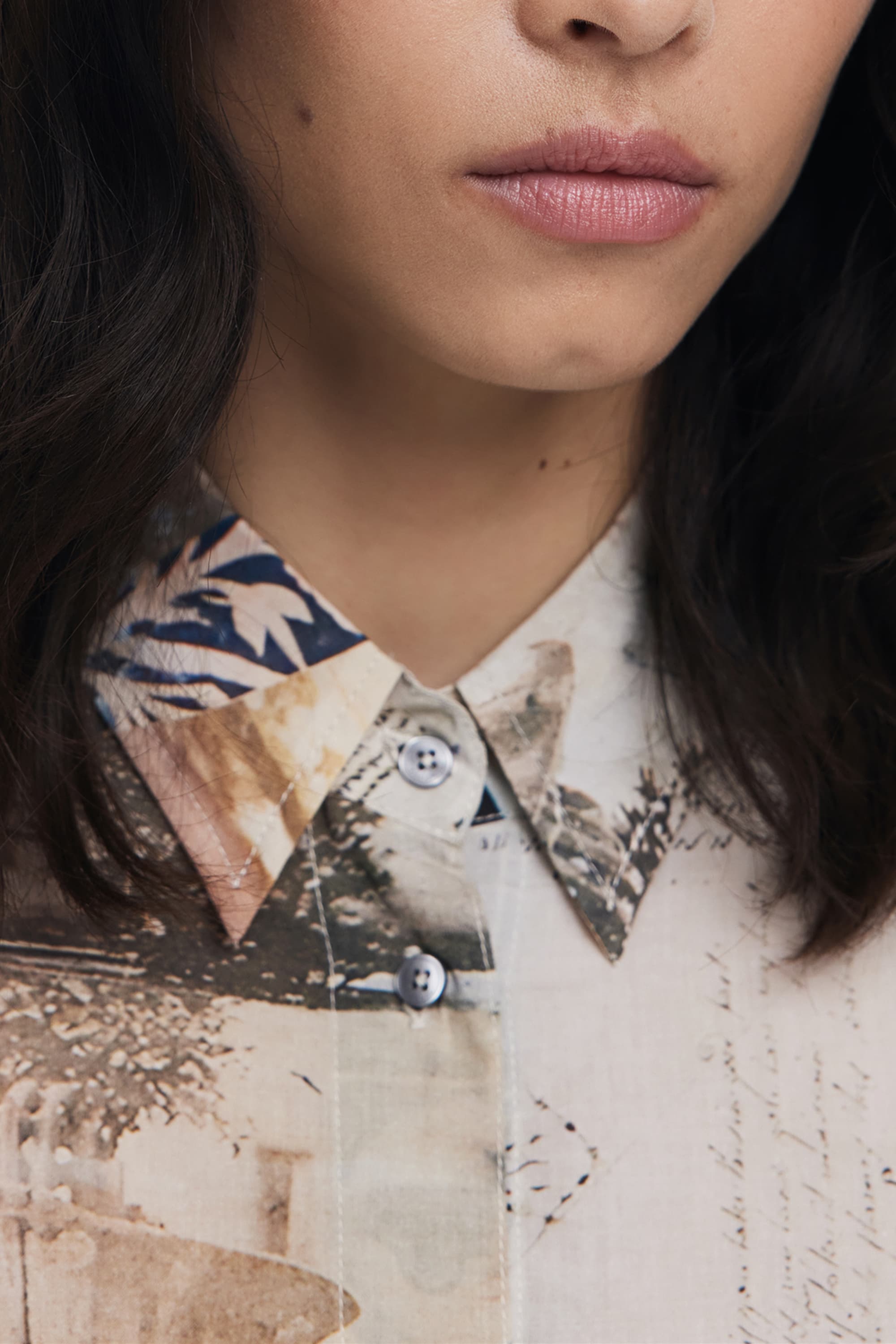 DESIGUAL ДАМСКА РИЗА С ДЪЛЪГ РЪКАВ, БЕЖОВА - DESIGUAL