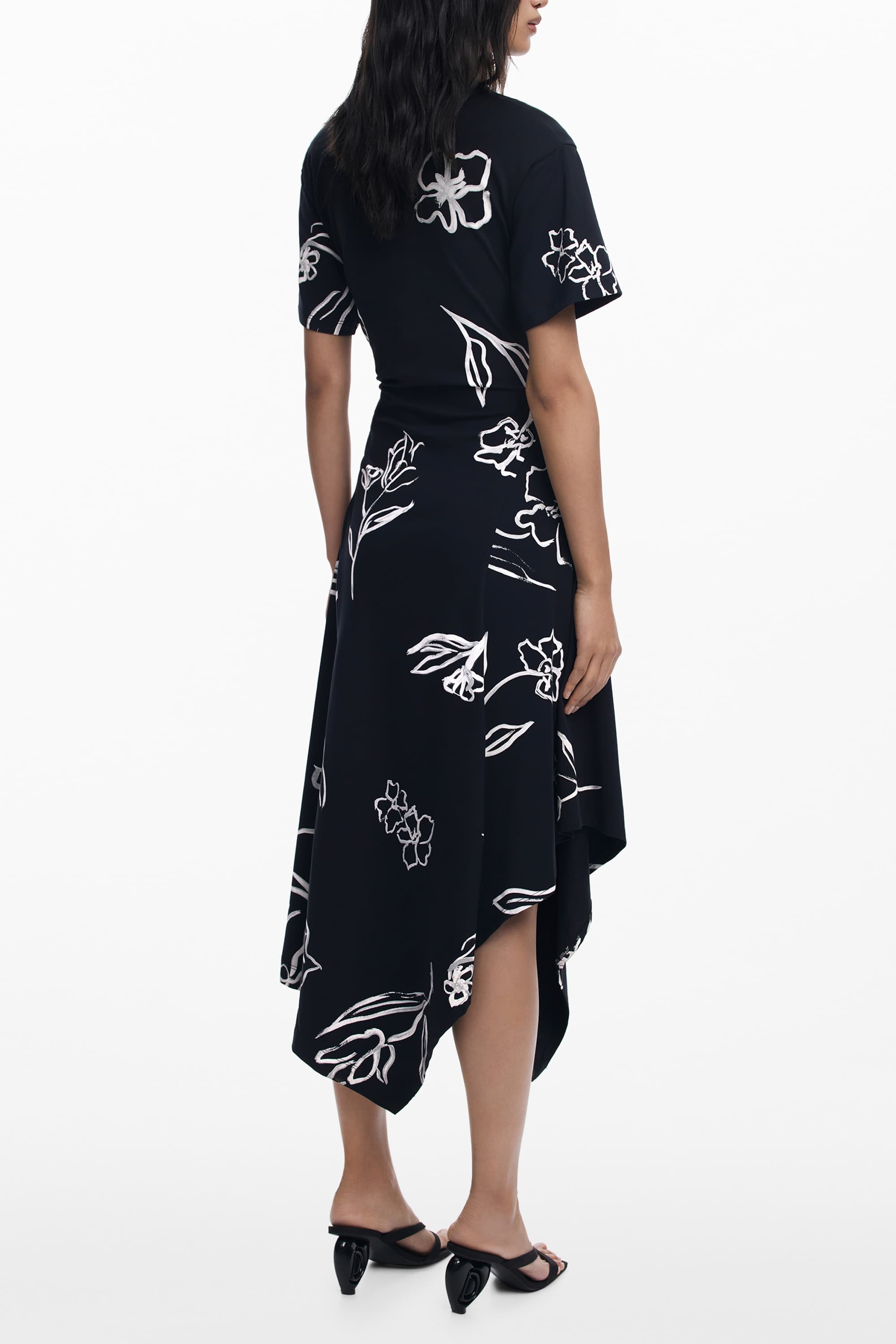 Дълга черна рокля за жени DESIGUAL - DESIGUAL