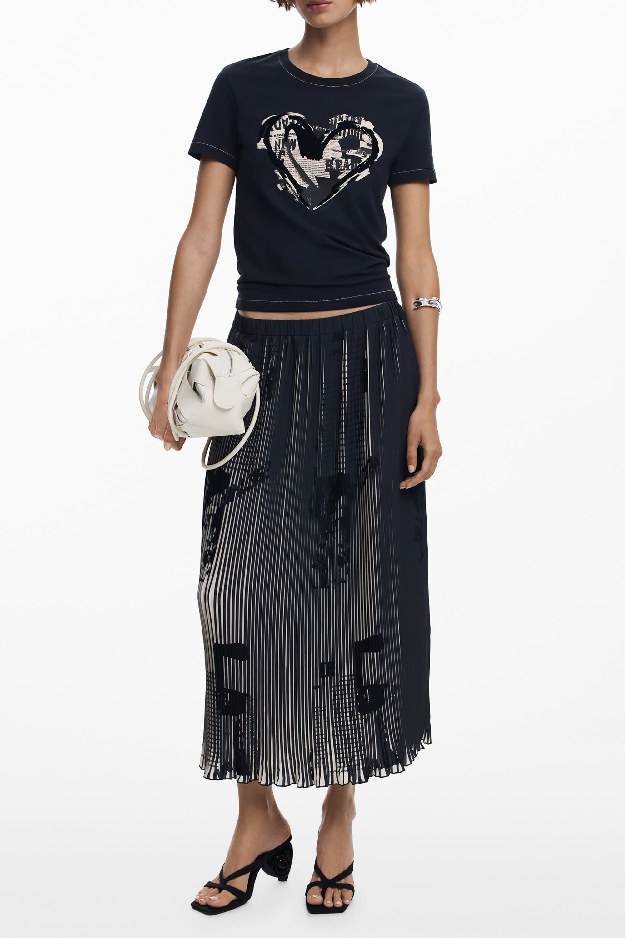 DESIGUAL ДАМСКА ДЪЛГА ПОЛА ЧЕРНА - DESIGUAL