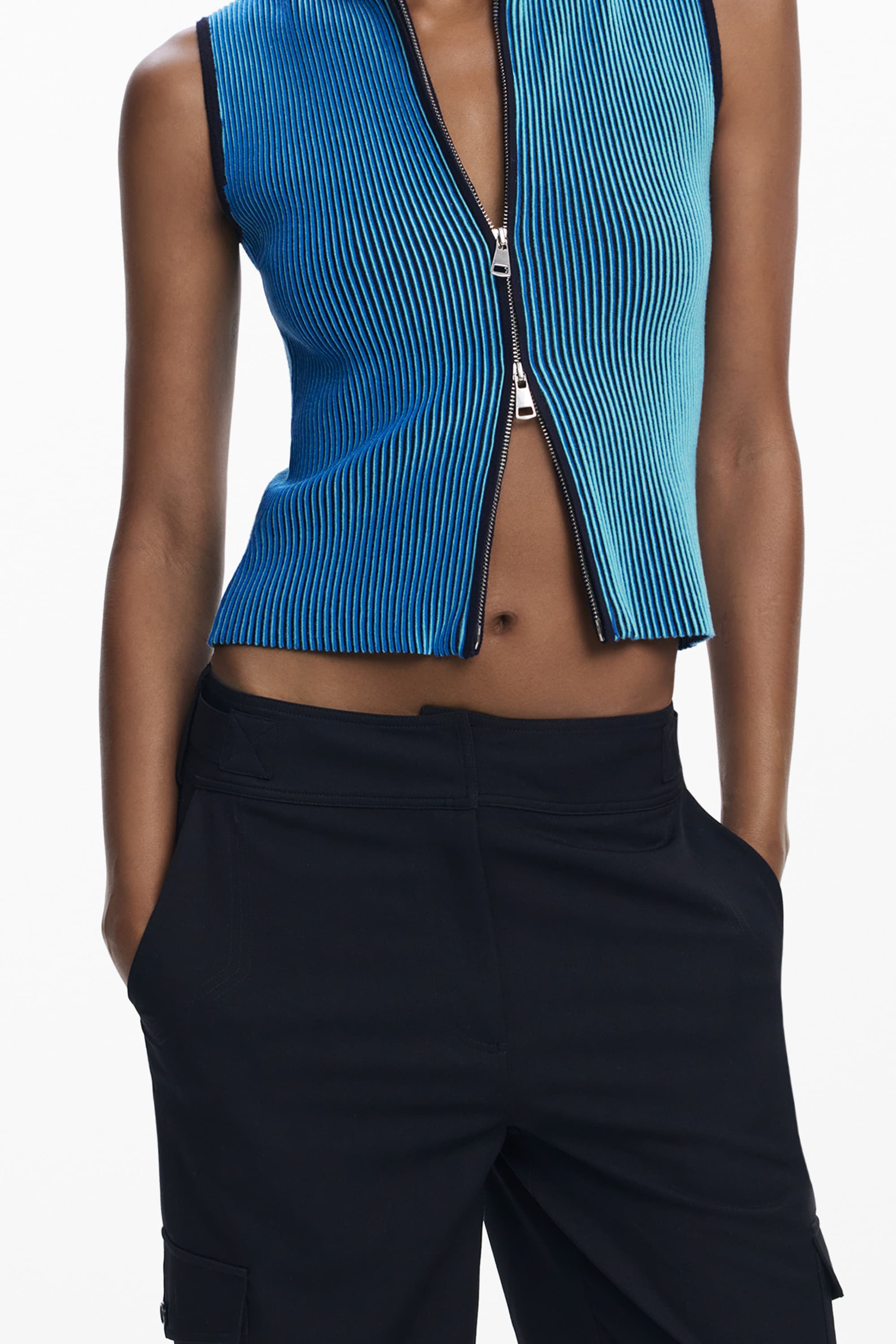 DESIGUAL ДАМСКИ ЧЕРНИ ПАНТАЛОНИ - DESIGUAL