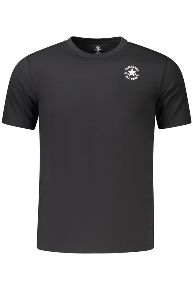 Детска тениска с къс ръкав Converse, черна