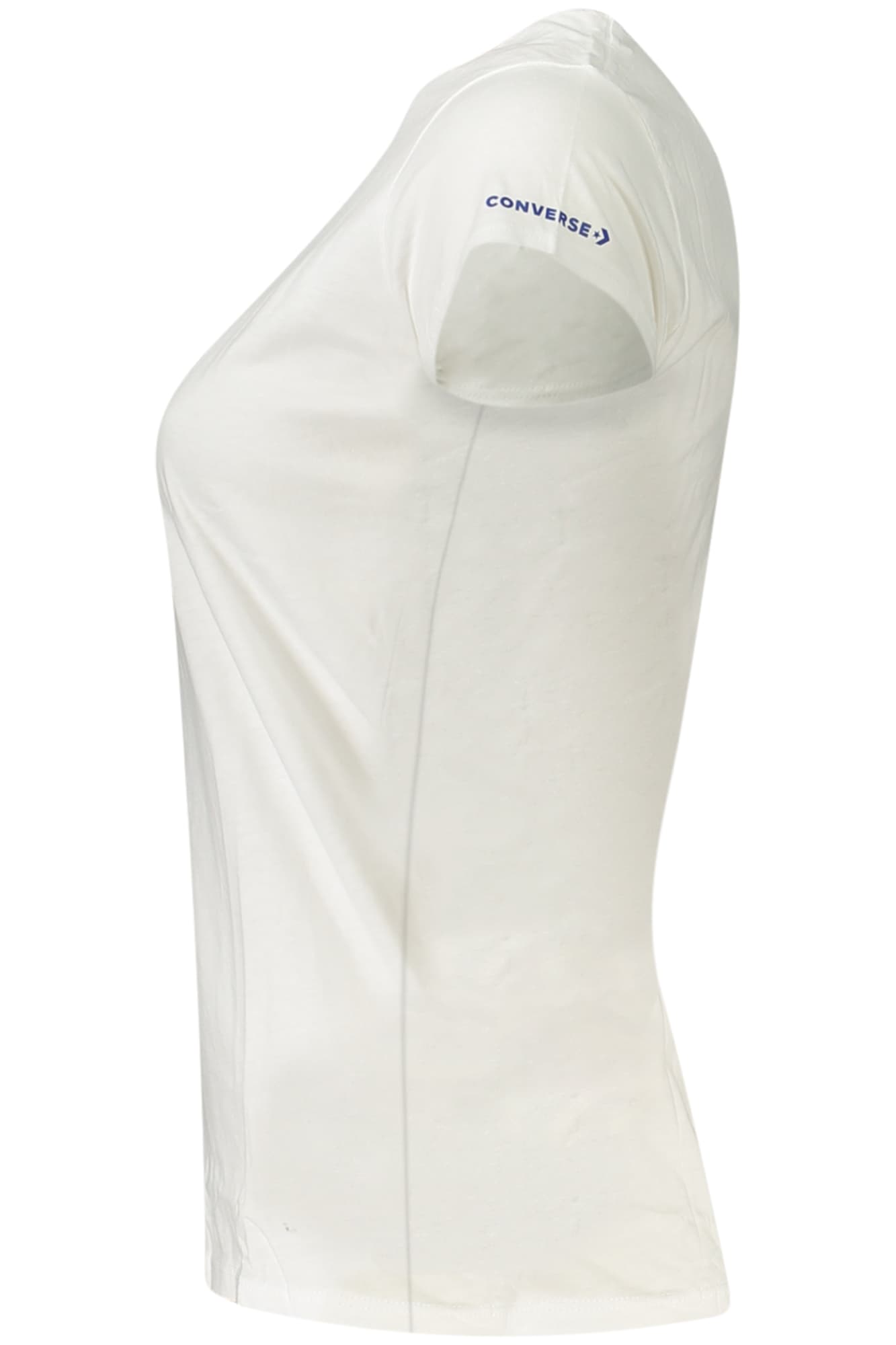 Тениска с къс ръкав Converse за момичета, бяла - CONVERSE