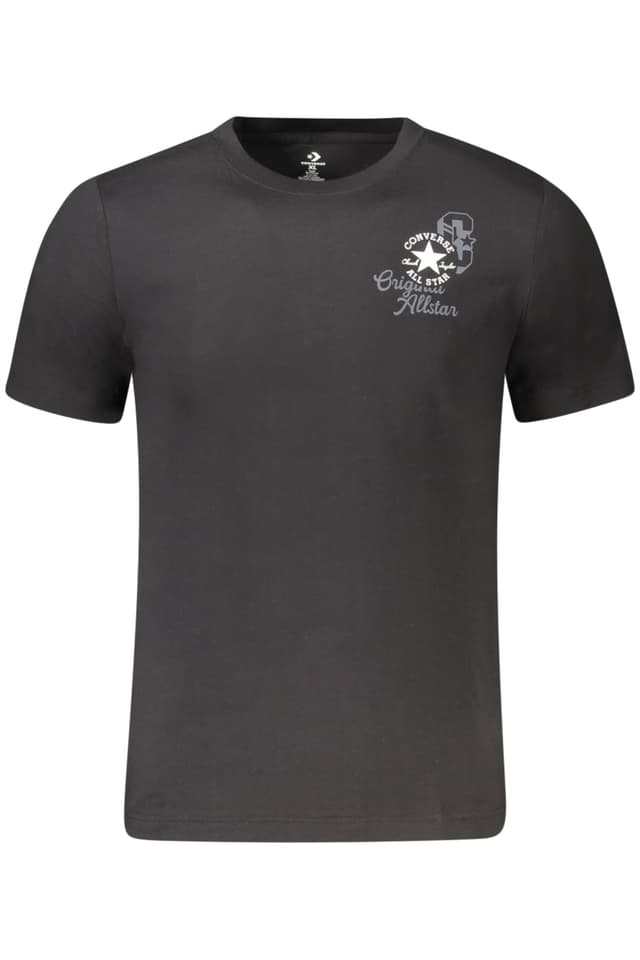 Детска тениска с къс ръкав Converse, черна