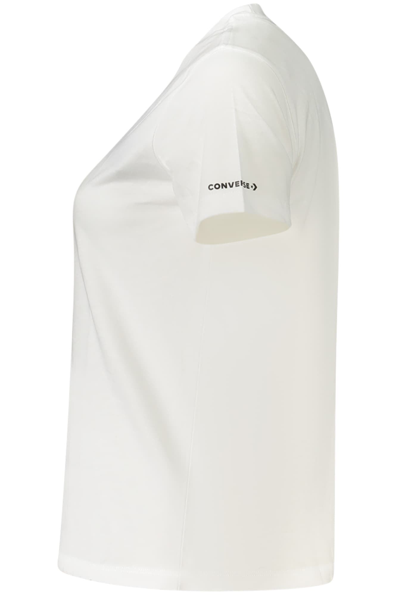 Тениска с къс ръкав Converse за момичета, бяла - CONVERSE