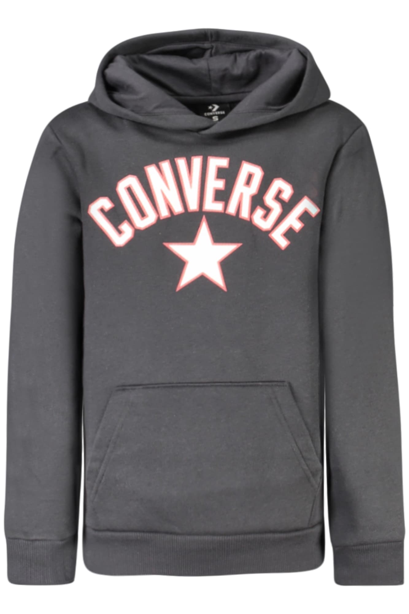 Детски суичър с цип Converse в черно - CONVERSE