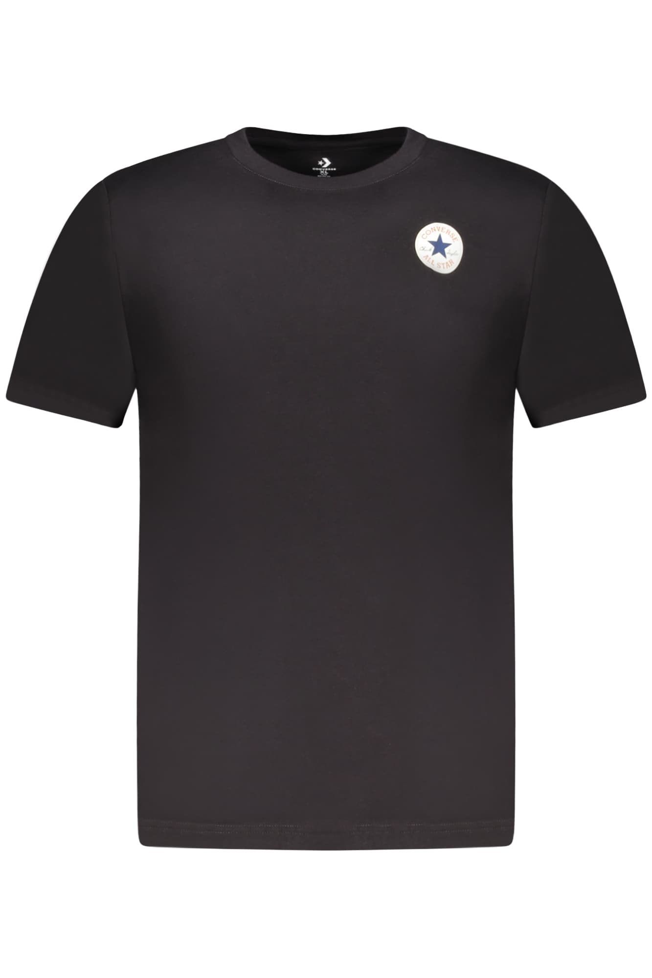 Детска тениска с къс ръкав Converse, черна - CONVERSE