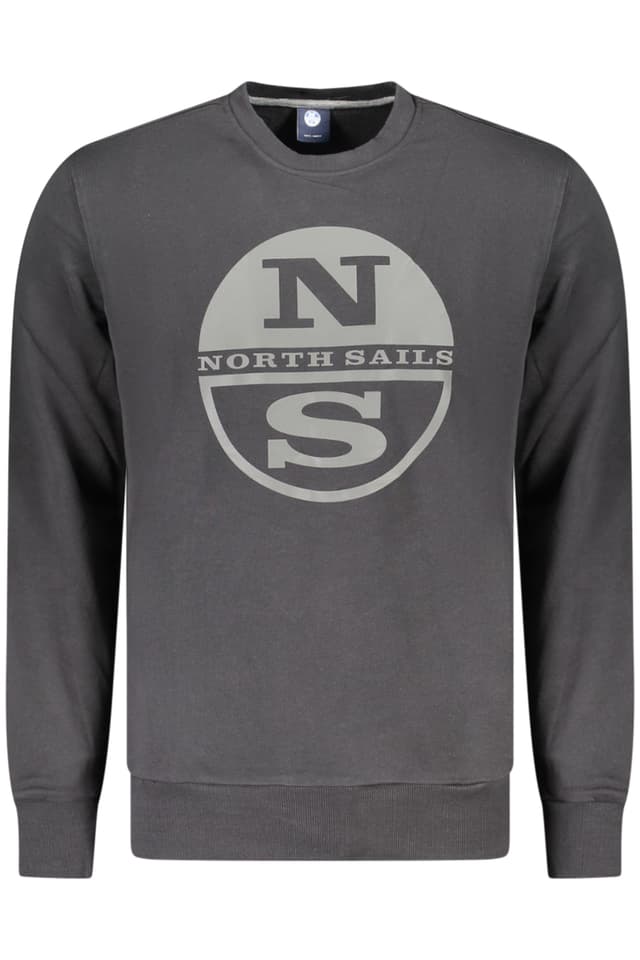 МЪЖКИ ЧЕРЕН СУИТШЪРТ С ЦИП NORTH SAILS