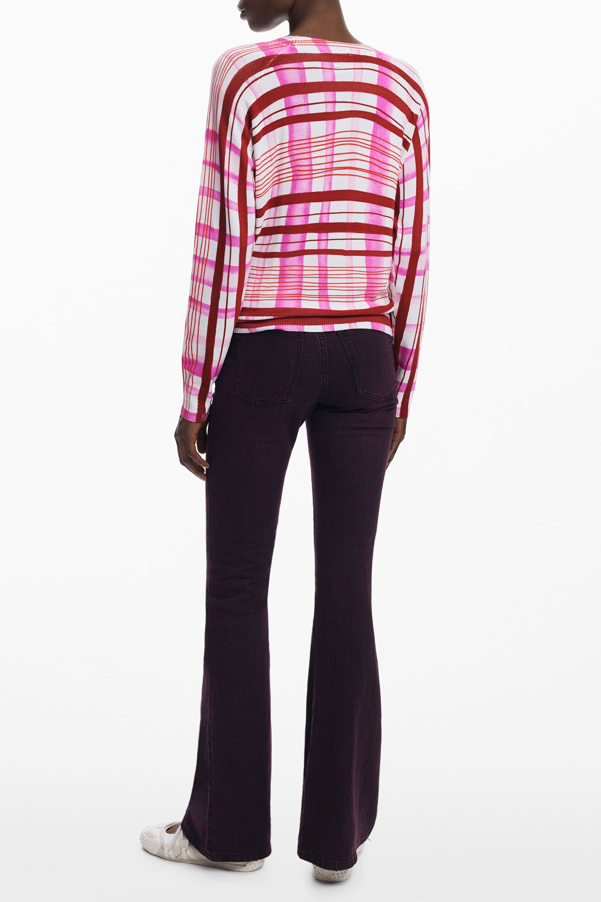 ДАМСКИ РОЗОВ ПУЛОВЕР DESIGUAL - DESIGUAL