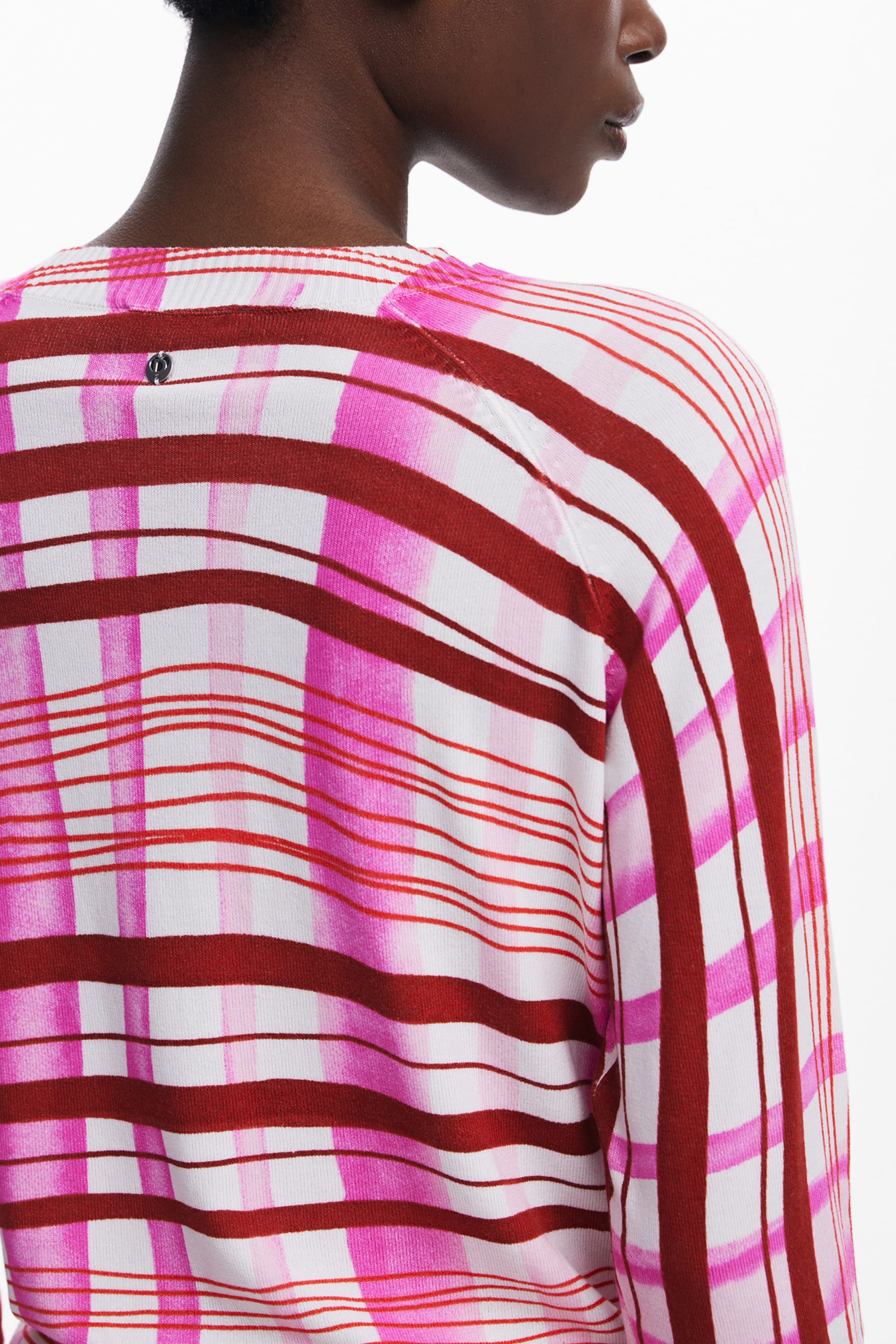 ДАМСКИ РОЗОВ ПУЛОВЕР DESIGUAL - DESIGUAL