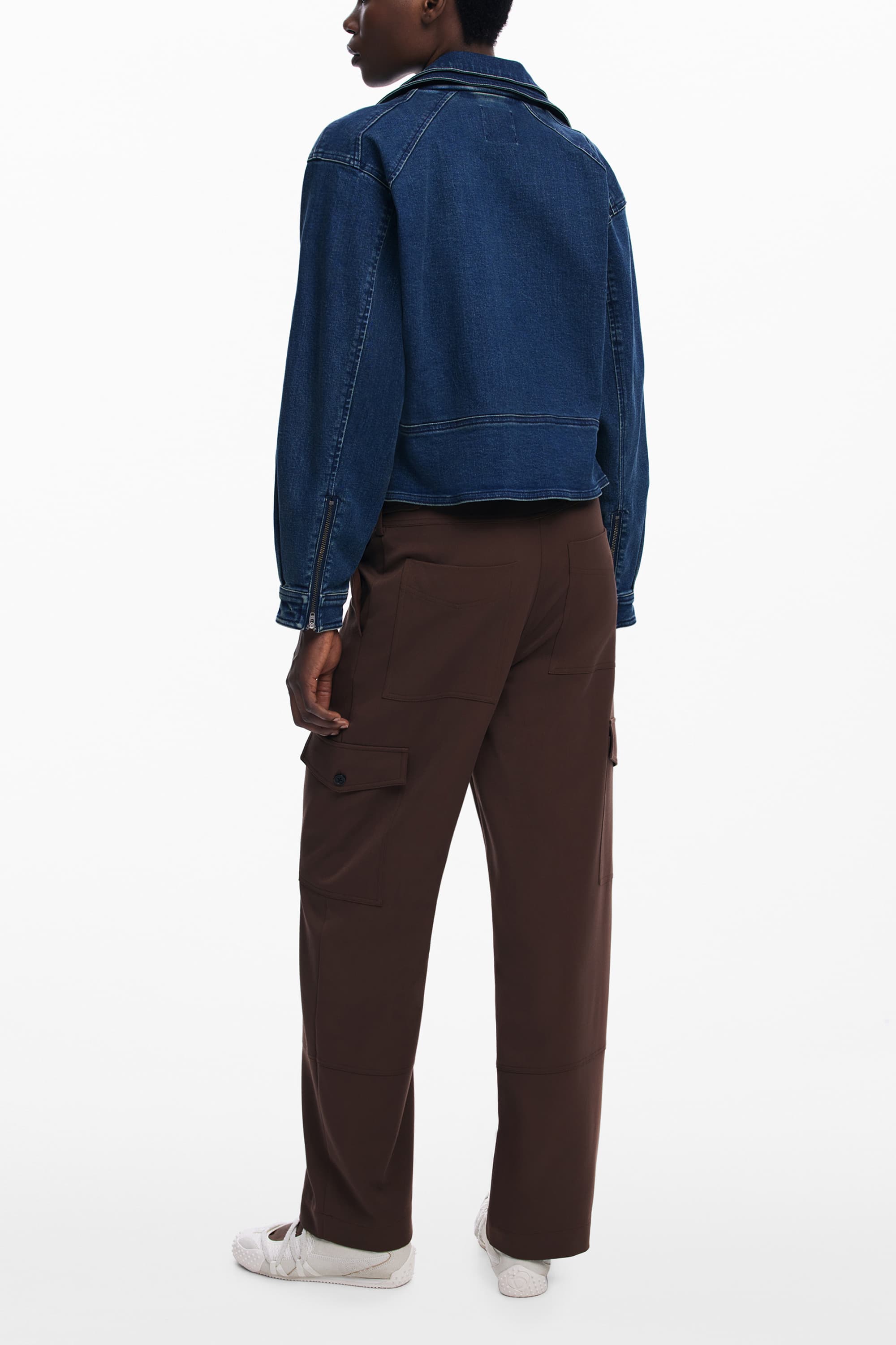 ДАМСКИ КАФЯВИ ПАНТАЛОНИ DESIGUAL - DESIGUAL