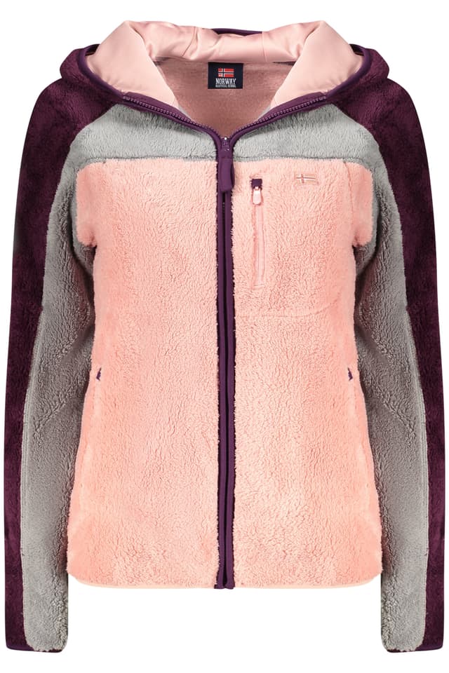 НОРВЕГИЯ 1963 ДАМСКИ РОЗОВ СУИТШЪРТ С ЦИП