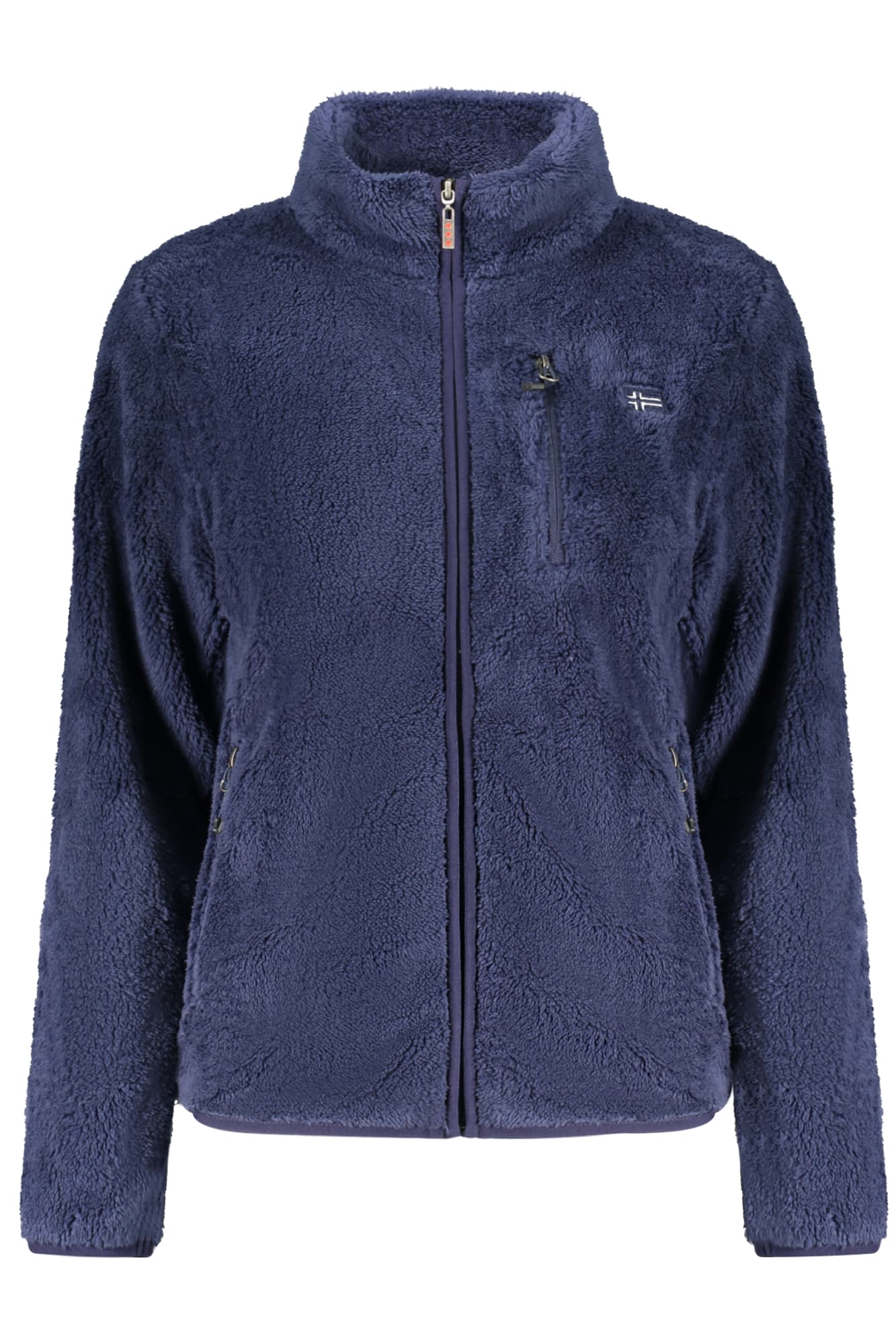 НОРВЕГИЯ 1963 ДАМСКИ СИНЯ БЛУЗЕР С ЦИП - NORWAY 1963